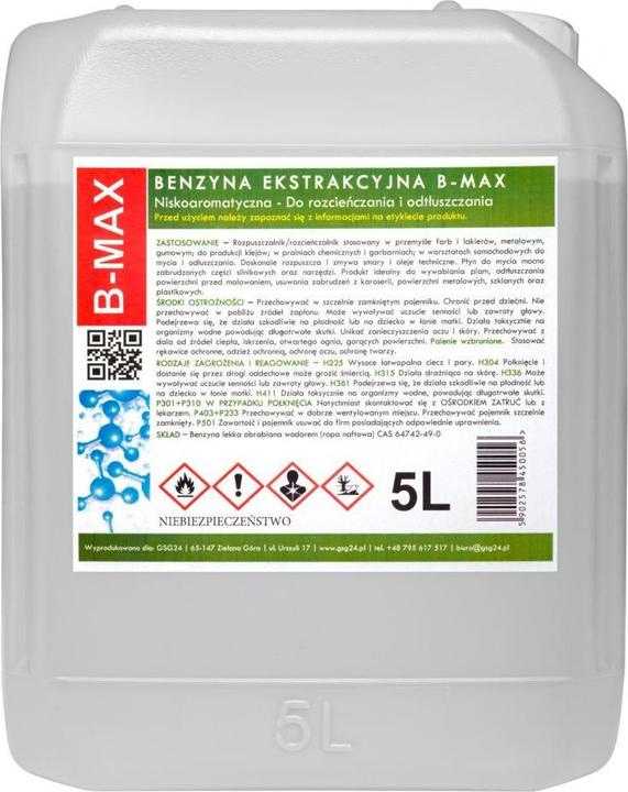 Gsg24 Benzina da estrazione inodore B-MAX 5L
