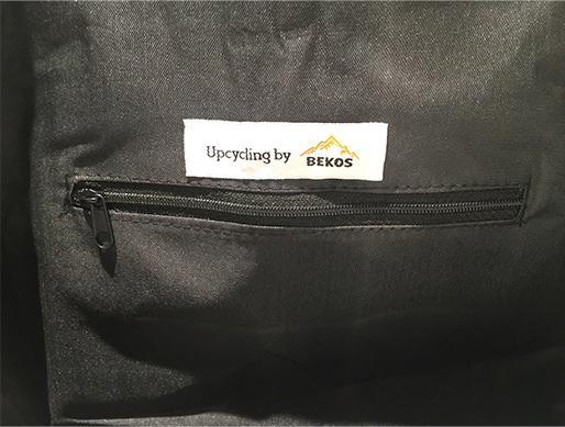 Produktbild Bekos Upcycling - Grosser Rucksack aus recycelten Zementsäcke Adler (30 l)