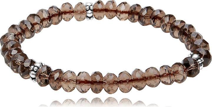 Leyda Rauchquarz Armand mit Silber 925 (19 cm, Silber 925, Stein)
