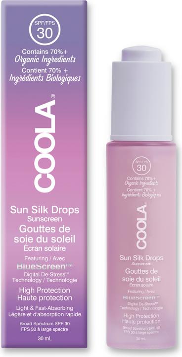 Actual product image Coola Suncare Sun Silk Drops (Sun cream face, SPF 30, 30 ml)