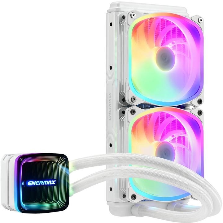 Produktbild Enermax AQUAFUSION ADV ARGB Snow White 240 AIO CPU Wasserkuehlung Intel LGA1700 AM5 Ready,250W+ TDP