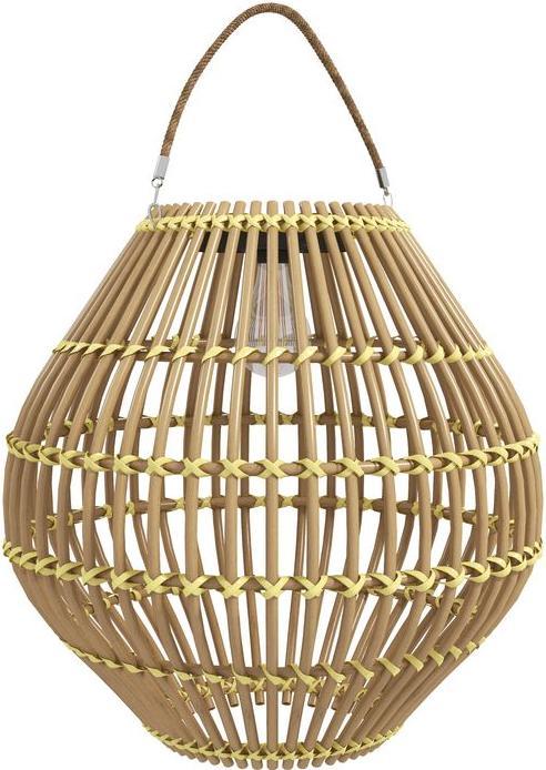 Produktbild Swisshandel24 Solarleuchte, Rattan Gartenleuchte, Wasserdichte Solarlampe mit Lichtsensor, LED Gartenlampe mit Tro (15 lm, IP44)