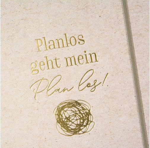 Produktbild Goldbuch Notizbuch Planlos geht mein Plan los A5, Dot, Grau (A5, Gepunktet)