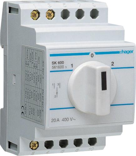 Immagine prodotto Hager Commutatore Hag Sk600 Con Posizione Di Zero