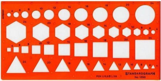 Produktbild Schablone Kombi Eck/Quad/Kreis