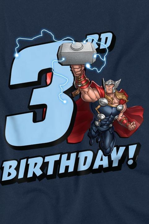 Immagine prodotto Thor Maglietta Terzo Compleanno Bambini (140)