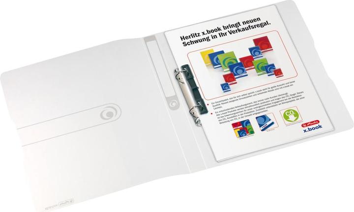 Image du produit Herlitz Classeur à anneaux easy orga to go, A4, 2 anneaux, blanc transp. Mécanisme D-Combi, largeur du dos (A4, 27 mm, 1 pièce(s))