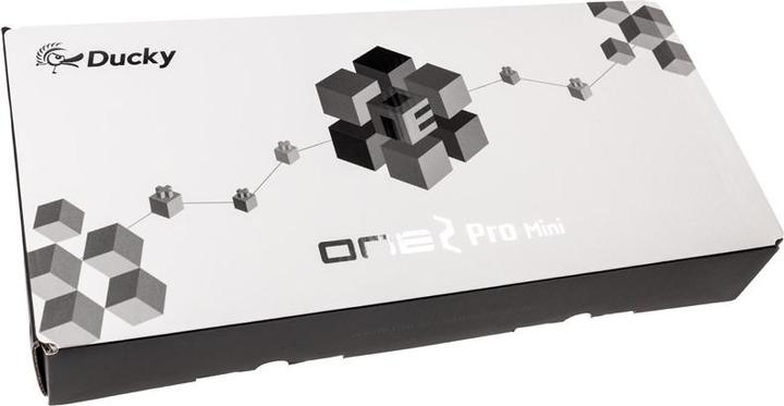 Produktbild Ducky One 2 Pro Mini White Edition Gaming Tastatur, RGB LED - Kailh Red (DE, Kabelgebunden)