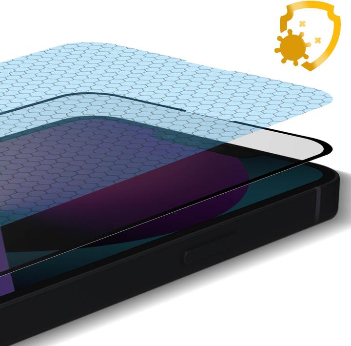 Immagine prodotto Muvit Vetro blindato, filtro per la luce blu, vetro protettivo (1 Pezzo/i, Apple iPhone 13 Pro)