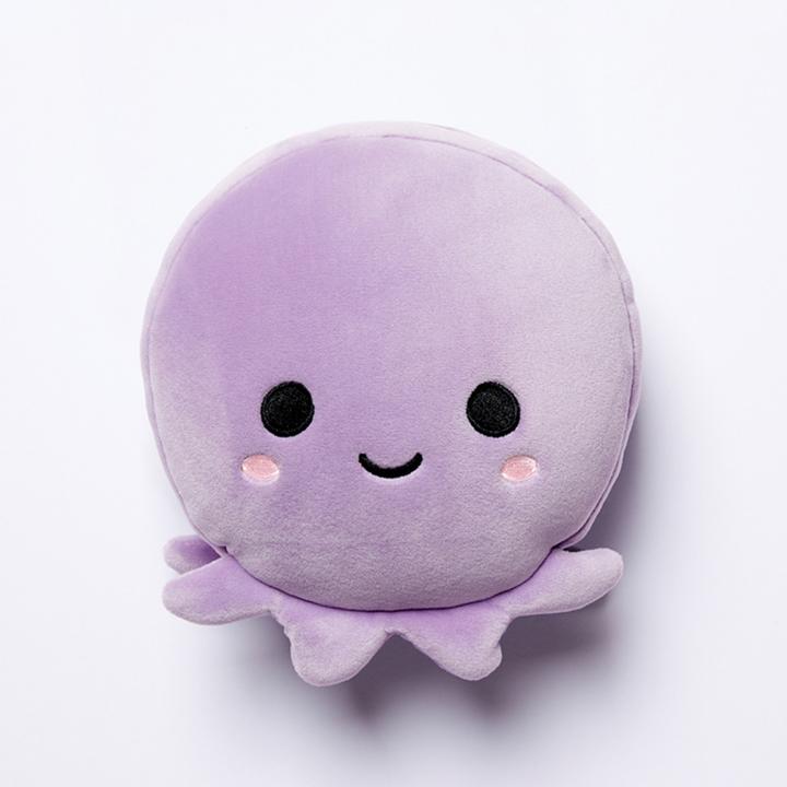 Puckator Relaxeazzz Plüsch Oktopus rundes Reisekissen & Augenmaske (Kopf- & Nackenkissen)