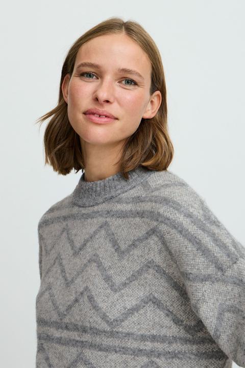 Actual product image B.young BYOMEA GEOMETRIC JUMPER 20815659 (L)