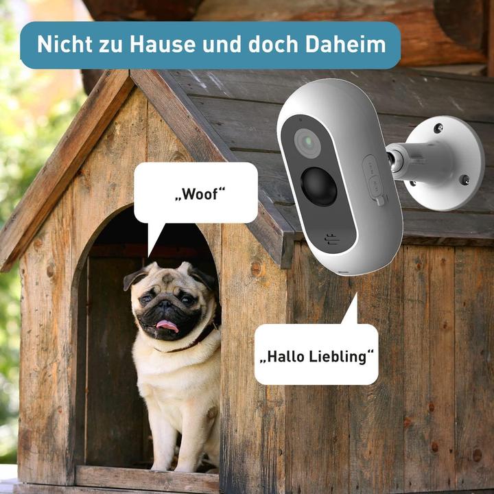 Produktbild PetTec 2er-Haustierkamera-Set mit Bewegungserkennung, Sprachfunktion & Nachtsicht