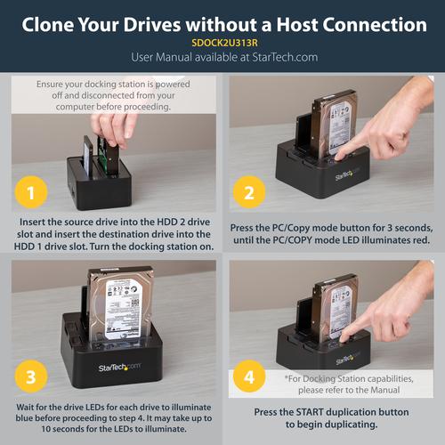Produktbild StarTech Usb 3.1 Hdd Duplicator Dock