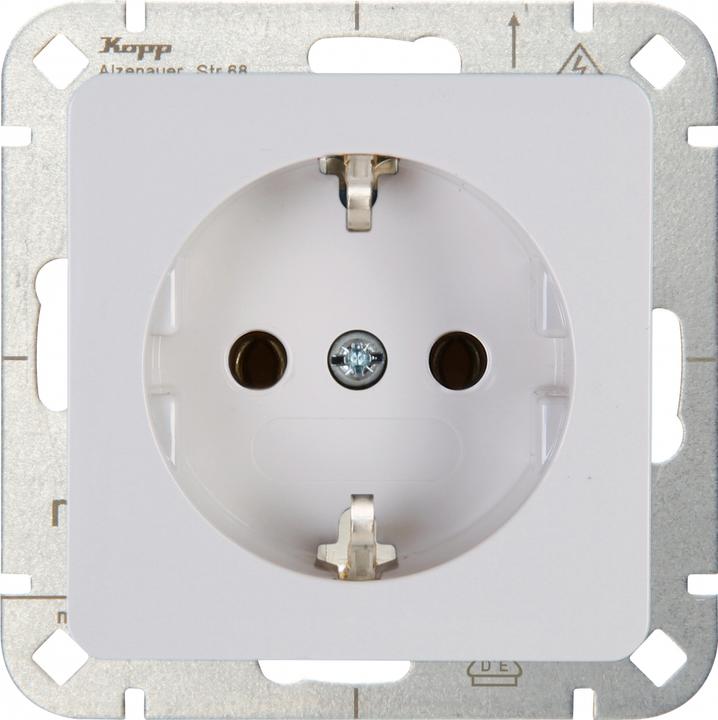Image du produit Kopp HK02 contact de protection 914813003 Prise de courant blanc arctique