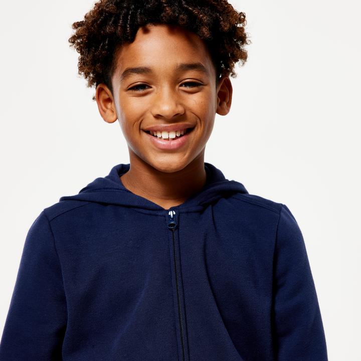 Immagine prodotto Domyos Giacca con cappuccio da bambino - blu navy (12, 13, 14)