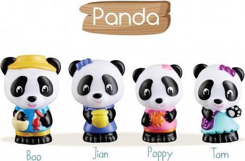 Image du produit Klorofil Set de 4 figurines Famille "Panda