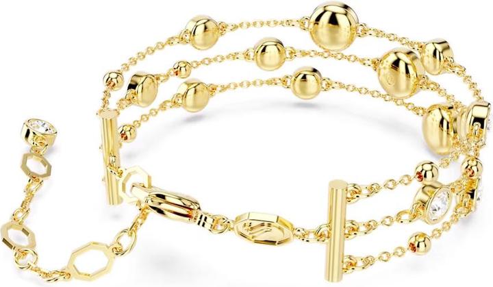 Immagine prodotto Swarovski Bracciale largo in ambra taglio rotondo in oro bianco (20 cm, Metallo Swarovski)