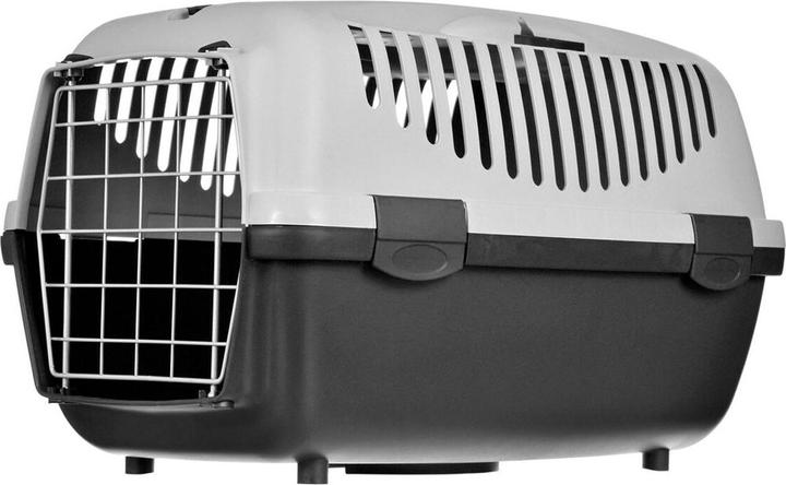Produktbild Zolux RECORD GULLIVER 2 transport box with metal grille blue / brown (Katze, Abschliessbar)