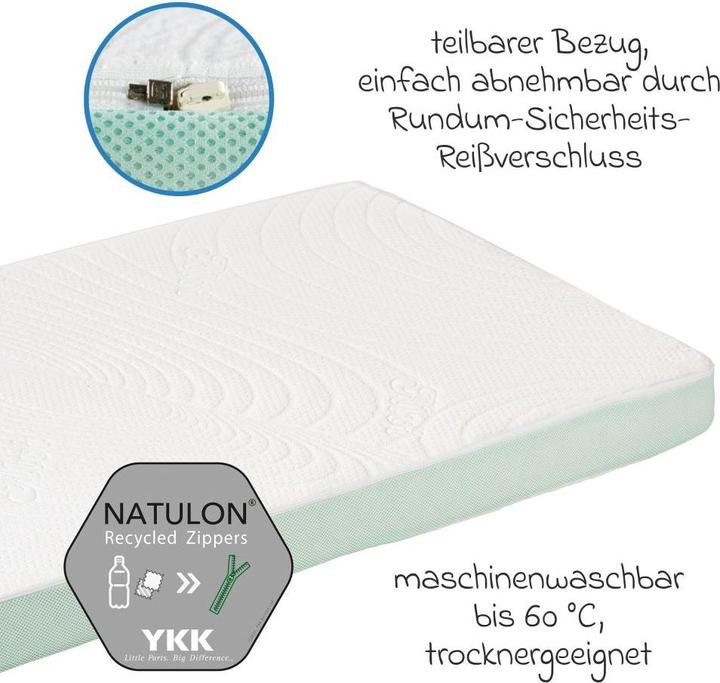 Actual product image Alvi Babymatratzen & Kindermatratzen 4-tlg. Matratzen-Set für Kinderbett 70x140 (70 x 140 cm)