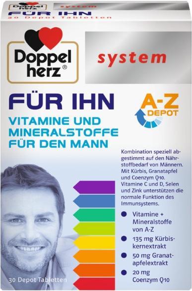 Doppelherz system FÜR IHN, 30 St. Tabletten (30 Stück, Tabletten)