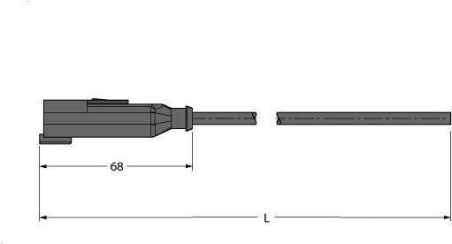 Produktbild Turck Deutsch Ventilsteckverbinder DT04 Anschlussleitung DT04-4P-A-2/TXL