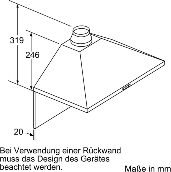 Actual product image Bosch Hausgeräte DWP66BC50 (Wall hood)