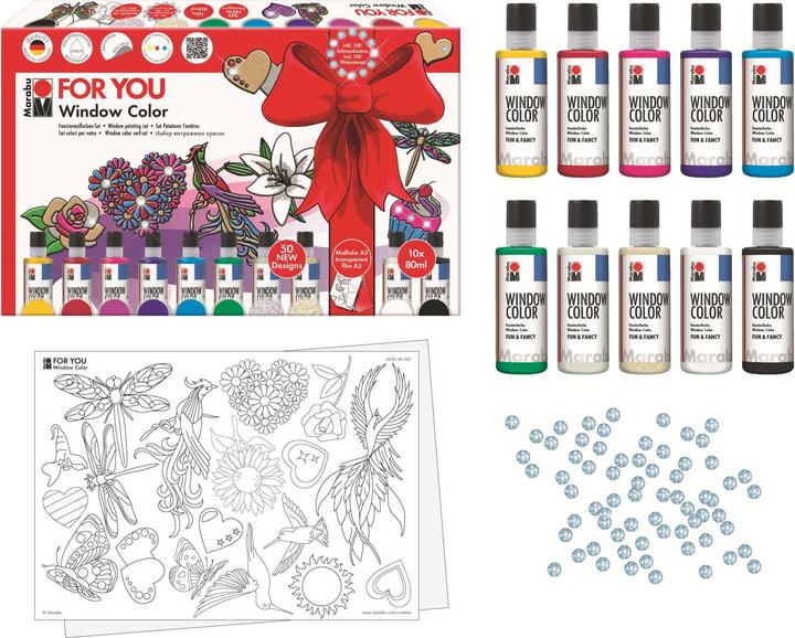 Actual product image Marabu Window Color Fun & Fancy (Multicolor, 800 ml)