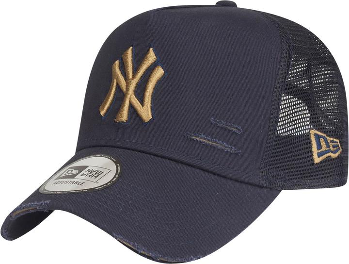 New Era Mesh Trucker Cap DISTRESSED New York Yankees navy