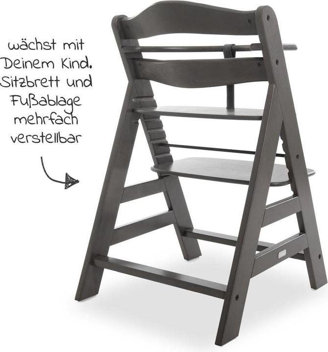 Produktbild Hauck Hochstühle Hochstuhl Alpha Charcoal Selectline - im Sparset inkl. (Hochstuhl)