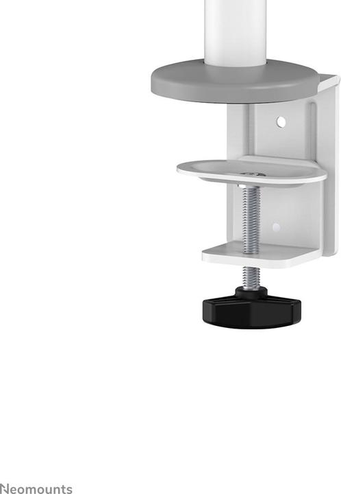 Produktbild Neomounts Tischhalterung 100x100 -8kg 17-27"/h?v/neig/schwenk/Klemme/wei? (Tisch, 27.01")
