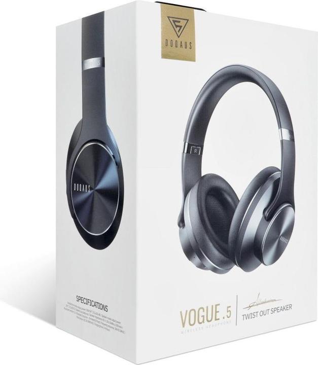 Image du produit Doqaus Casque filaire sans fil bluetooth VOGUE 5 2in1 noir (12 h, Sans fil)