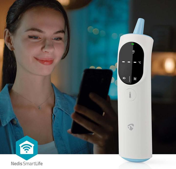 Actual product image Nedis SmartLife Infrared Thermometer | LED Display | Ear / Forehead | White (Ear, Forehead)