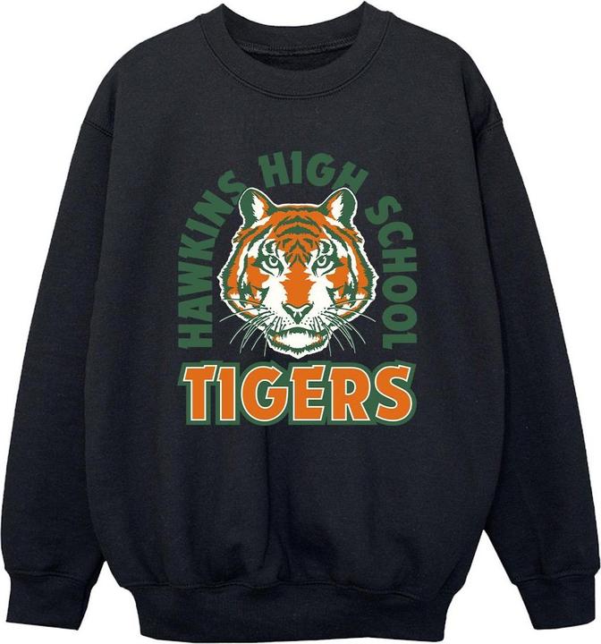 Netflix Stranger Things Hawkins Arch Tiger Sweatshirt Jungen