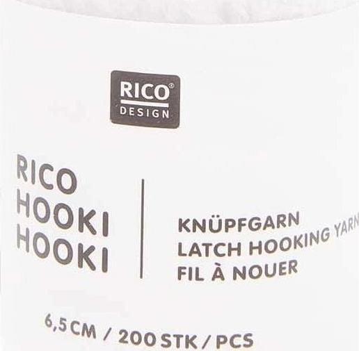 Actual product image Rico Design Hooki Knüpfgarn Weiss, Detailfarbe: Weiss, Garn-Art (0.07 m)