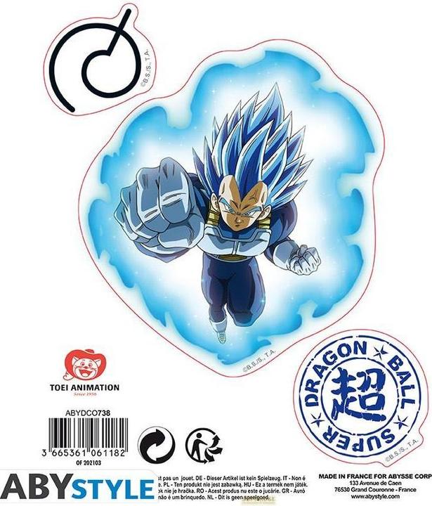 Produktbild ABYstyle DRAGON BALL SUPER - Stickers - 16x11cm 2 sheets - Goku Vegeta X5
