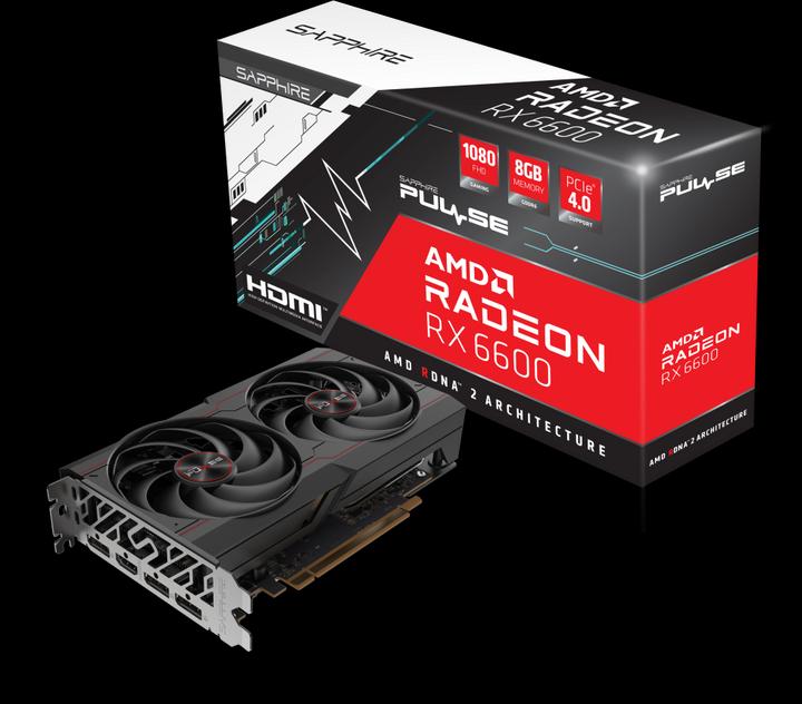 Actual product image Sapphire Radeon RX 6600 Pulse (8 GB)