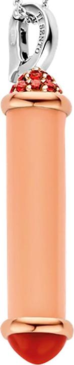 Immagine prodotto Ti Sento Milano Catena con ciondolo rosa corallo bicolore 6802CP (Argento 925, 45 cm)