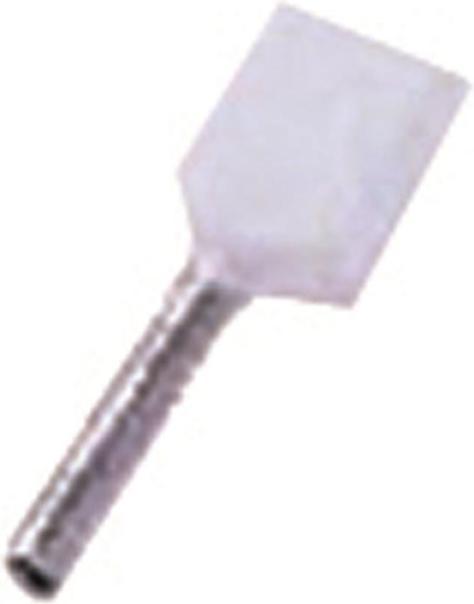Produktbild Intercable Isoleret dobbelt terminalrør hvis 2x0,5mm2 L=8mm - (100 stk.)