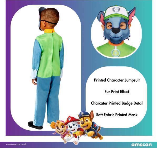 Image du produit Amscan Costume enfant Paw Patrol Rocky 4-6 ans