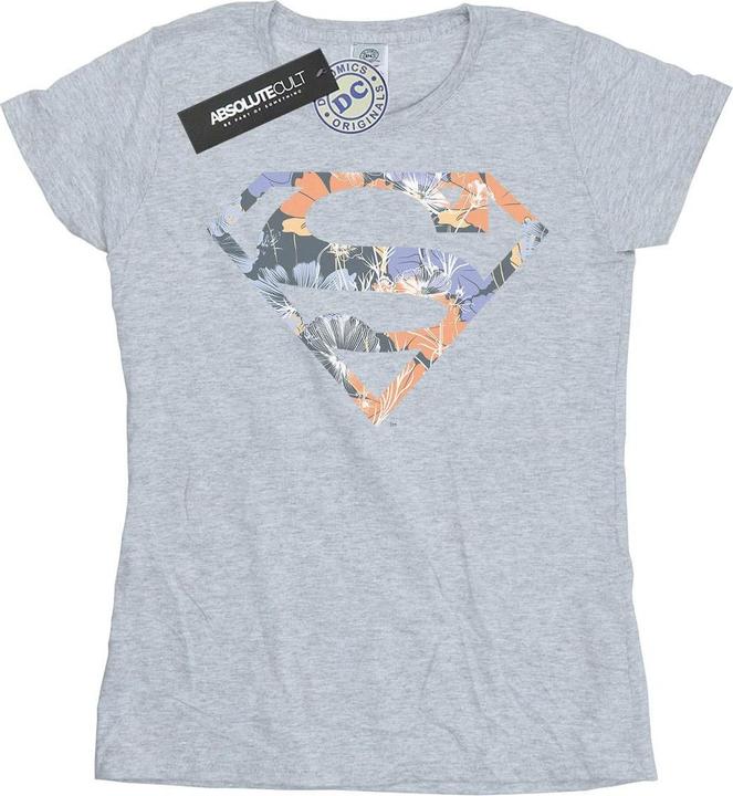 Superman Floral Logo 2 TShirt (L)