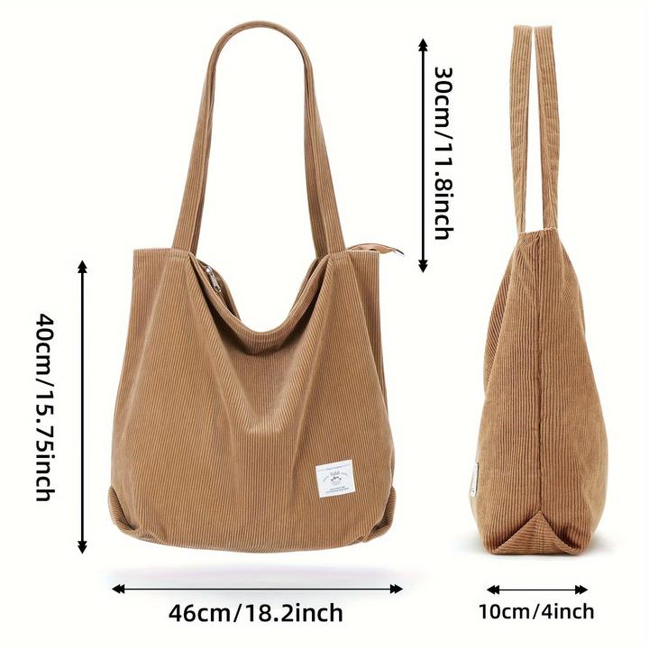 Only-Bags.Store Cord Umhängetasche, minimalistische einfarbige Tragetasche, All-Match Lagerung Handtasche