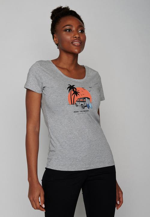 Actual product image Greenbomb Women's Nature Beach Trip Loves T-Shirt (XL)