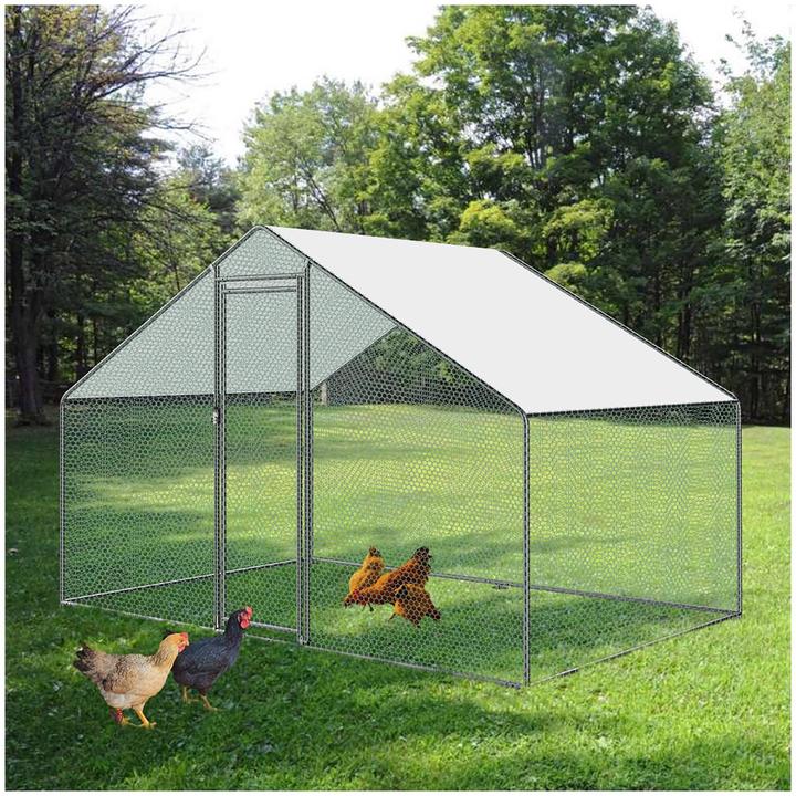 Produktbild Wiesenfield Hühnerstall Hühnerhaus Hühnergehege Hühnervoliere wetterfest 309 x 200 x 205 cm