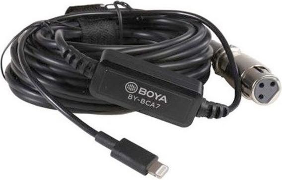 Actual product image Boya BY-BCA7 Lightning Microphone Cable (6 m, Lightning)