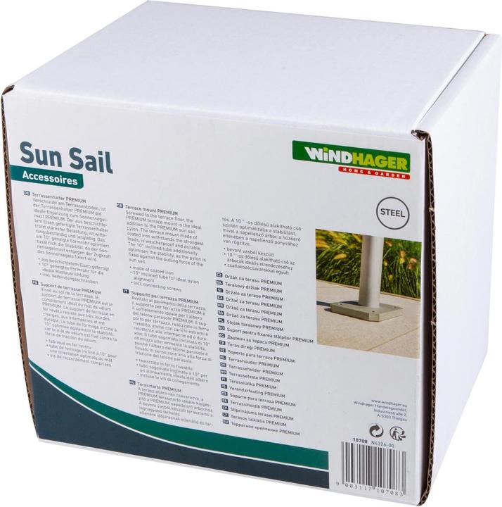Windhager Terrassenhalterung Profi 15x20x15.8cm (16 x 19 x 22 cm)