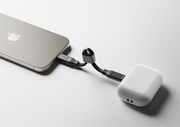 Actual product image Nomad ChargeKey USB-C to USB-C 240W Charging Cable 12cm (0.12 m, USB 3.1, 240 W)