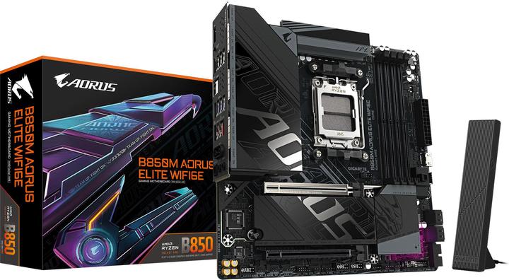 Produktbild Gigabyte B850M AORUS ELITE WIFI6E (AM5, AMD B850, mATX)