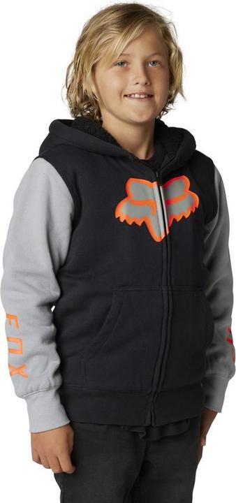 Fox Hoody 22 Yth Leed Sherpa Fleece Blk (M)