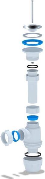 Productafbeelding Ani Plast SIFON VOOR WASTAFEL 1 1/4 (Sifon voor wasmachine, 1 1/4")