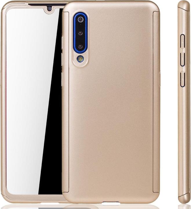 Actual product image König Design Case Mobile Protection for Xiaomi Mi 9 Full Case Cover Screen Protector Bag 360 Gold (Mi 9)